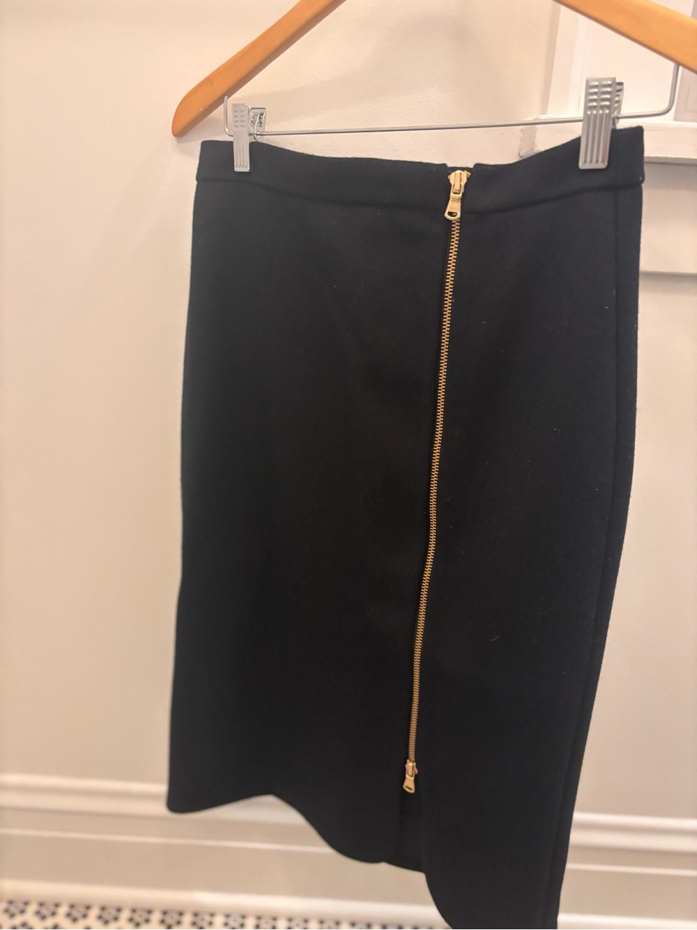 J.Crew Wool Pencil Skirt with Zipper - Size 4